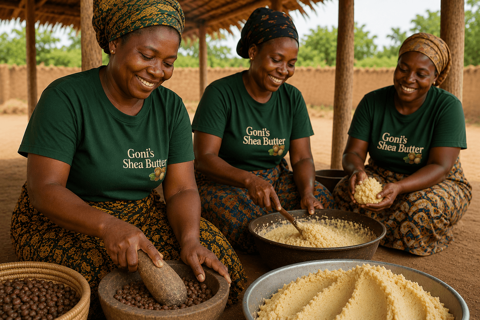 Women sourcing shea butter in Northern Nigeria