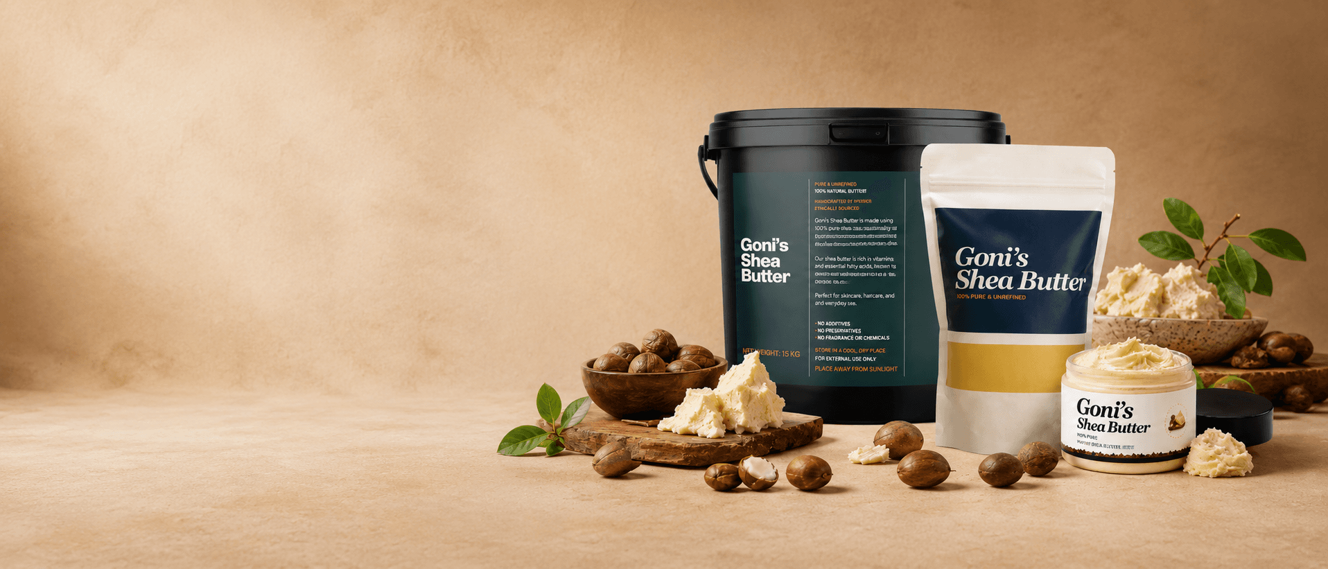 Goni's Shea Butter wholesale product range